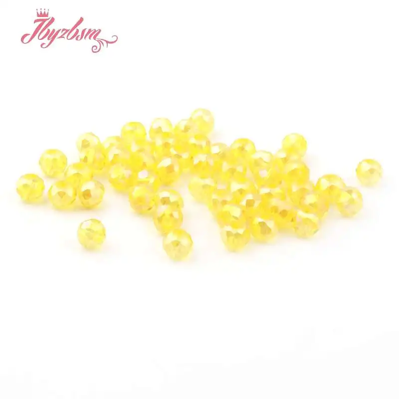 Light Yellow AB Разноцветные 50 шт Австрийские хрустальные стеклянные бусины Rondelle, граненые свободные разделители для самостоятельного изготовления ювелирных изделий, ожерелье, бусины Breaclet 3*4 мм - Цвет: Light Yellow AB