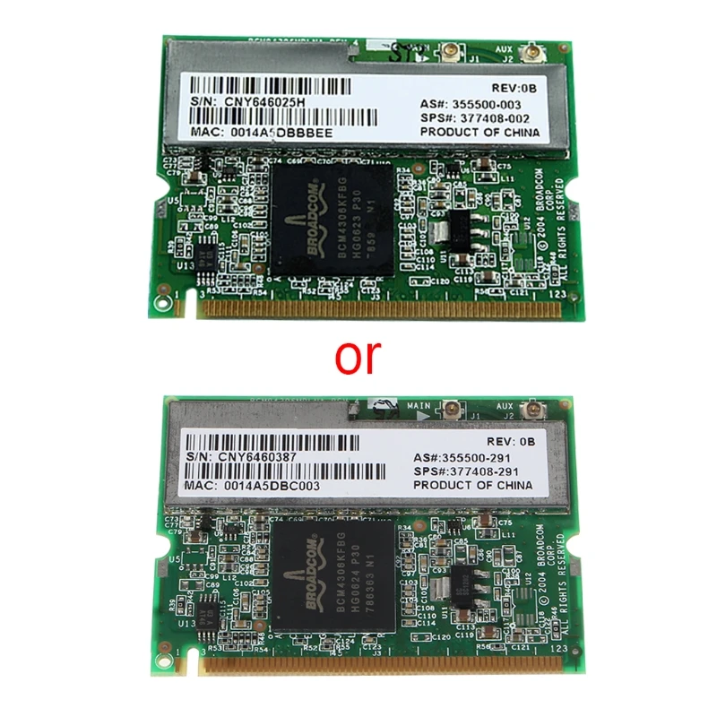 

54 Mbps 2.4 GHz 802.11b/g Mini PCI Wireless WiFi Card For HP/FOR DELL/ FOR TOSHIBA/FOR ACER/FOR ASUS