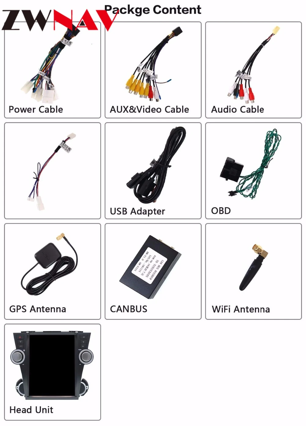 

Tesla style Big screen Android 7.1 Car Multimedia Player head unit For Toyota Highlander 2007 - 2013 car GPS radio stereo no dvd