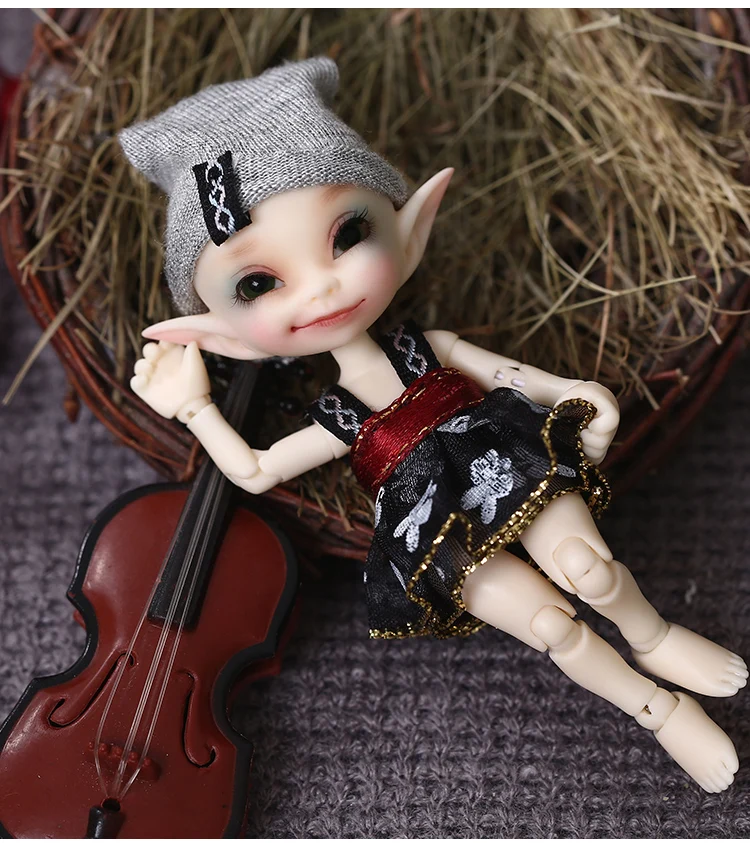 Free Shipping Fairyland FL Realpuki Papilio BJD Doll 1/13 Pink Smile Elves Toys