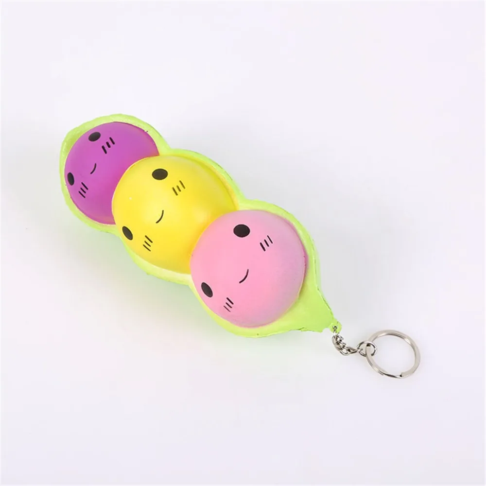 18 см Новинка кавайное лицо Горох мягкая медленно восстанавливающая форму