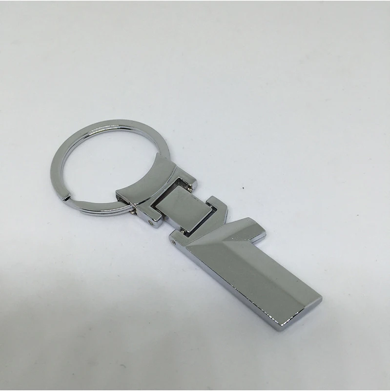 100 шт./лот брелок с логотипом автомобиля металлический в форме числа