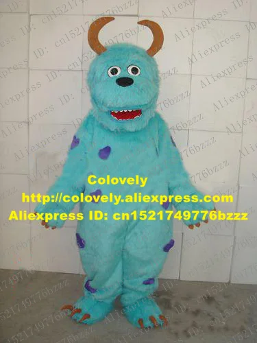 Милый костюм Салли из голубого монстра костюм-Талисман плюша для взрослых с