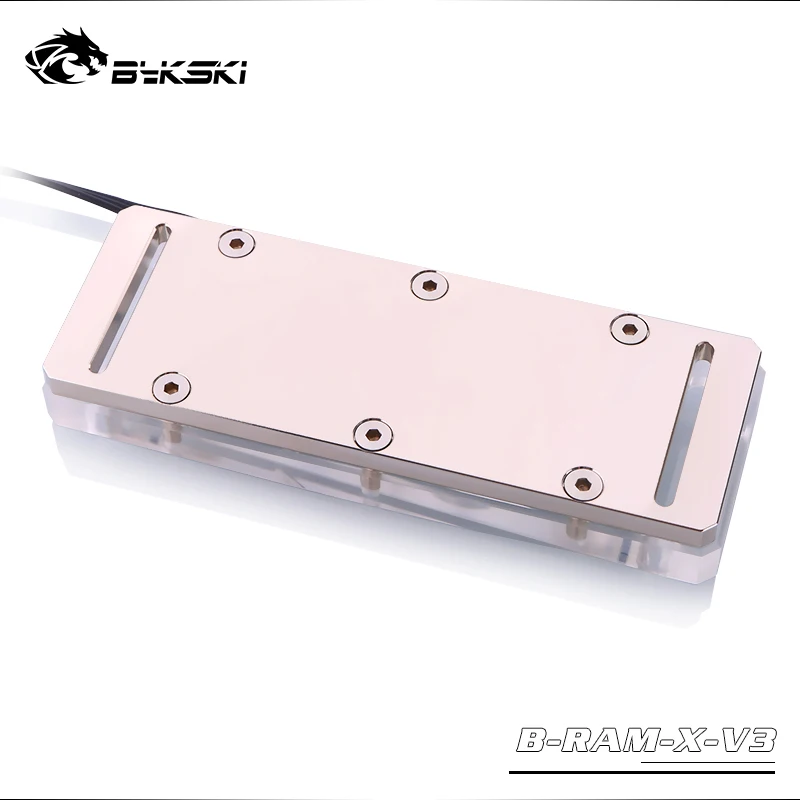 Bykski блок водяного охлаждения кулер для процессора двухканальный 2pcs ram или 4 Channel