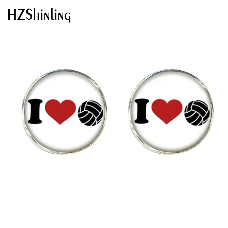 6 Новые пляжные волейбольные зажимы и запонки набор Volley Ball зажим для галстука стеклянные кабошон запонки аксессуары ручной работы CT-0031 - Окраска металла: 6