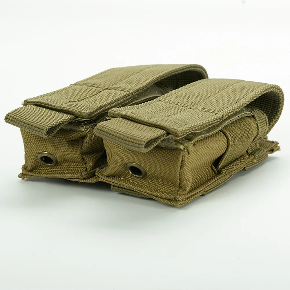 Тактический двойной пистолет маг подсумок закрыть кобура 600D 9 мм Molle открытый боевой Военная охота сумки нейлон дешево
