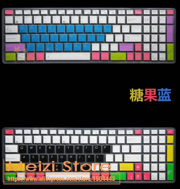 Силиконовый чехол для клавиатуры Asus Zenbook Pro UX501 UX501J UX501VW UX501JW UX501VW6700 FX F555L 15 дюймов