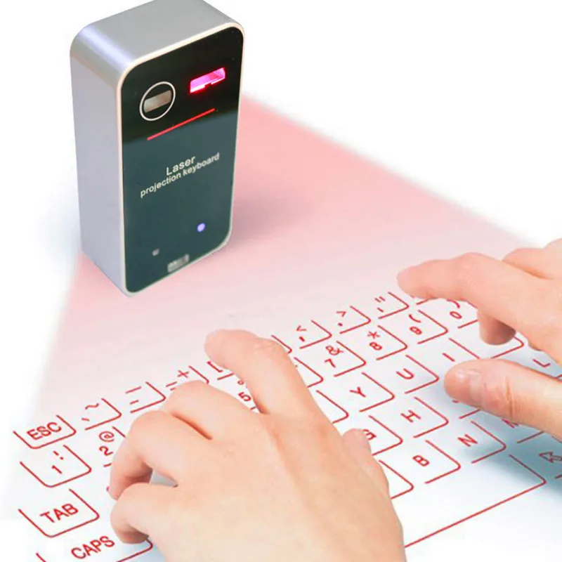 Bluetooth Laser Projection Keyboard Virtual El teclado Mouse Combo Function For Smartphone iOS PC Tablet Laptop Computer English |