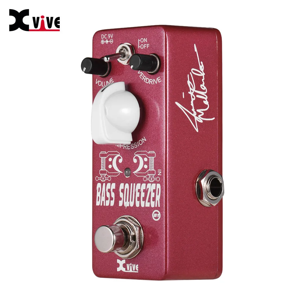 B1 BASS SQUEEZER XVIVE гитарный эффект педаль задержка/Искажение/овердрайв эффекты гитарная педаль True Bypass 9 эффектов Гитарные аксессуары для опции - Цвет: B1 BASS SQUEEZER