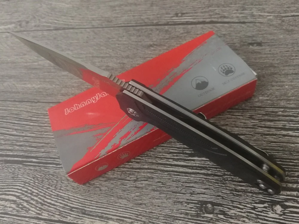 Jonnyjamie Presidio C818GP 3,1" 94 г D2 лезвие G10 Ручка Тактический шарикоподшипник Флиппер складной выживания кемпинг карманный EDC шестерни