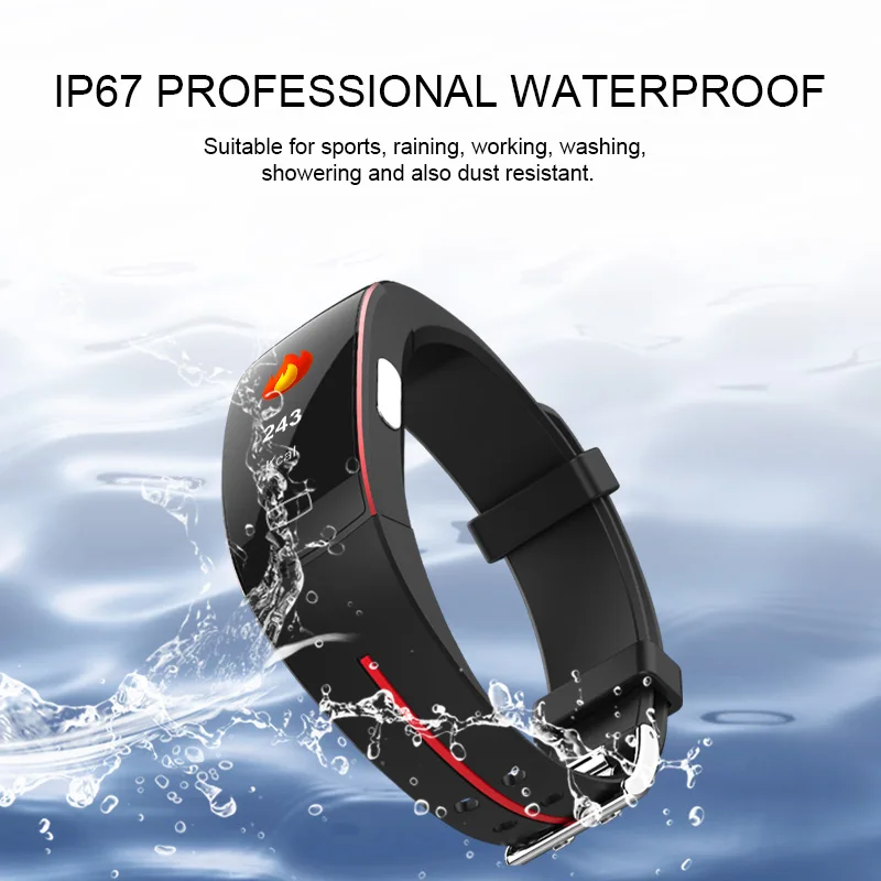 

P3 PLUS Smart Band Men Bracelet ECG+PPG Heart Rate Blood Pressure Monitor Smart Watch Waterproof Fitness Activity Tracker PK M3