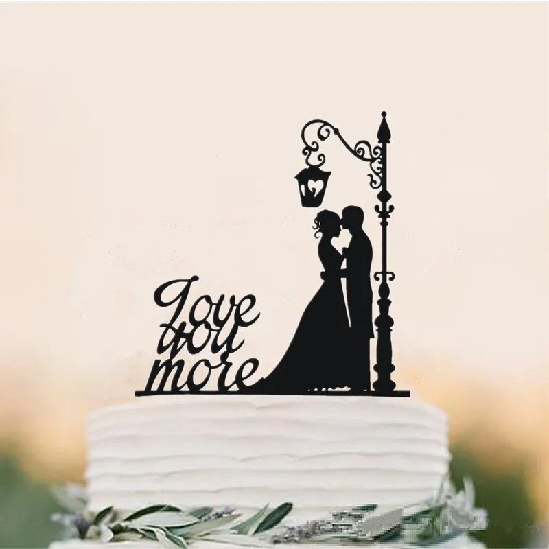 Поцелуи под светильник Love Your More для невесты и жениха Топпер свадебного торта