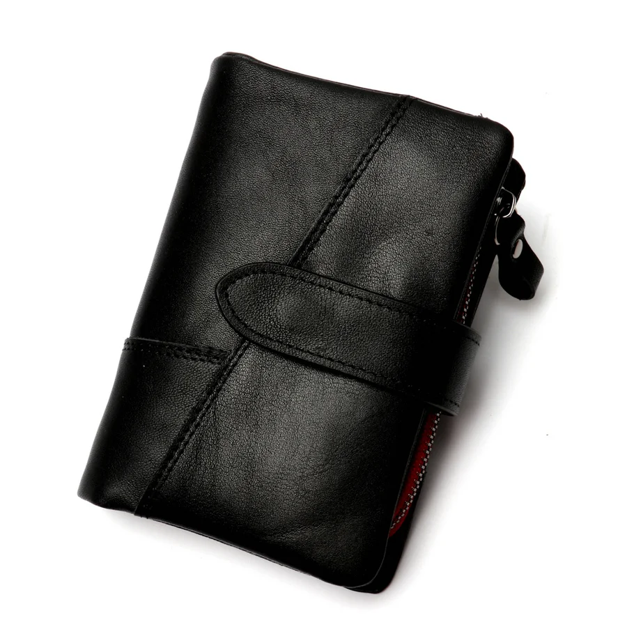 2018 Новая мода ретро Для мужчин бумажник теплые длинные леди кожаный большой