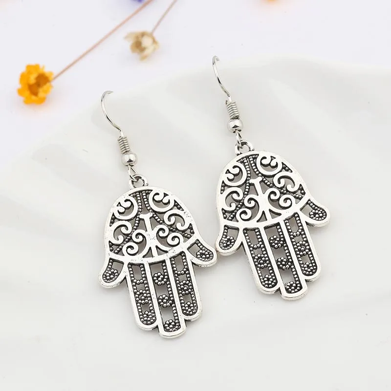 HFXSSSP креативные модные серьги с вырезами в виде пальмы Винтажные ажурные сережки