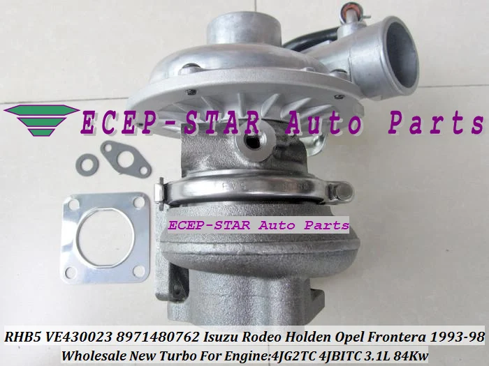 Бесплатная доставка RHF5 VI95 8971480762 турбо для ISUZU Holden Rodeo Trooper Opel Frontera 4JB1 4JB1TC 2.8L 4JG2TC 4JG2T
