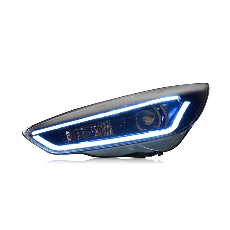 Ownsun New Eagle Eyes светодиодный DRL биксеноновые фары с объективом для Ford Focus
