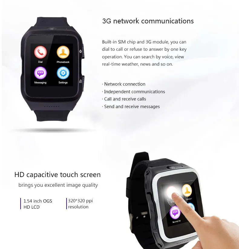 3g wifi Android 5,1 система Смарт часы телефон часы Поддержка SIM 5.0MP HD камера gps FM для Android iOS телефонов PK kw88 s99