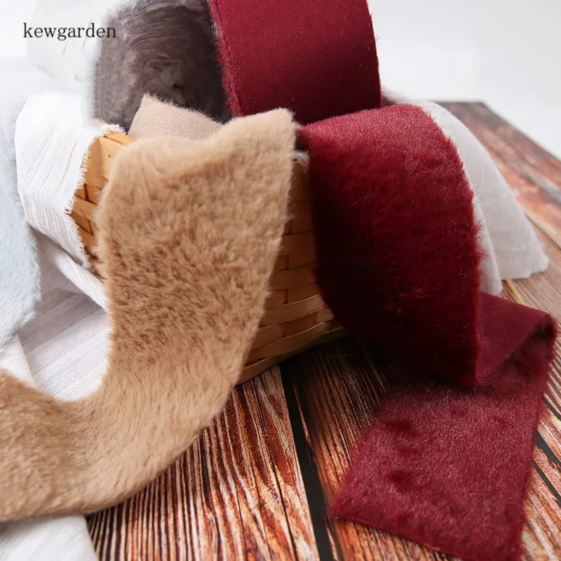 Kewgarden 70 мм Плюшевые ленты для лица DIY сатиновый бант лента вручную изготовленная Лента Riband Рождественская елка украшения 5 метров
