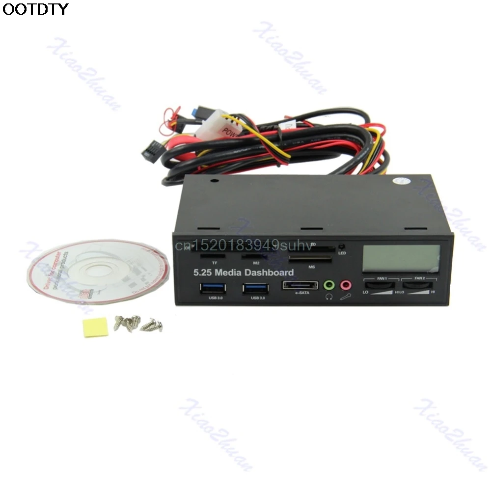 Многофункциональная медиа-панель для приборной панели все в одном с USB 3 0 5 25 #