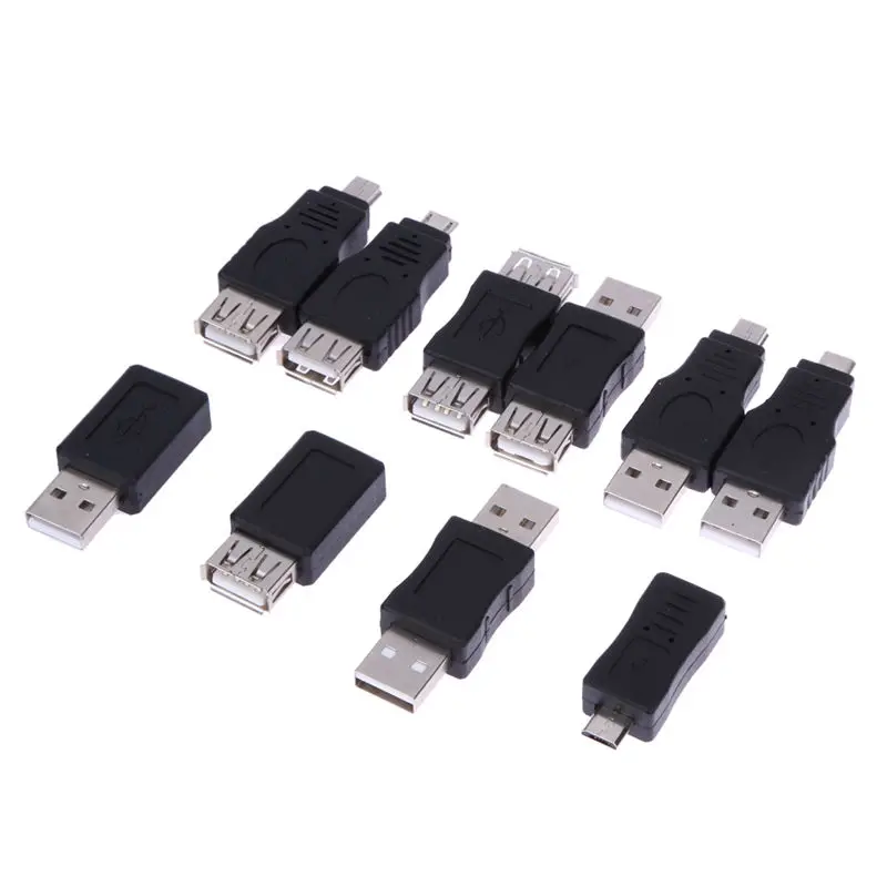 Высокое качество 10 шт. OTG 5pin F/M мини USB микро адаптер конвертер USB мужчин и женщин Micro USB адаптер гаджеты