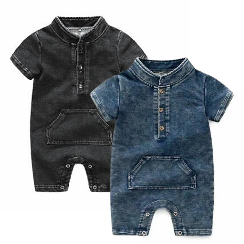 

Детский комбинезон с коротким рукавом, Модный комбинезон в ковбойском стиле для маленьких мальчиков, лето 2019