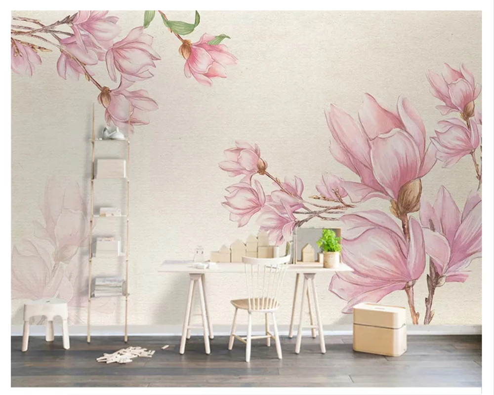 Пользовательские Современные экологически чистые шелковистые обои 3d