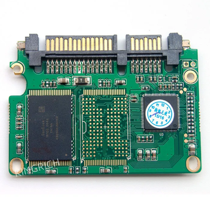 Половина тонкий SATA III 256 ГБ SSD модуль MLC 4 канала твердотельный накопитель для дома