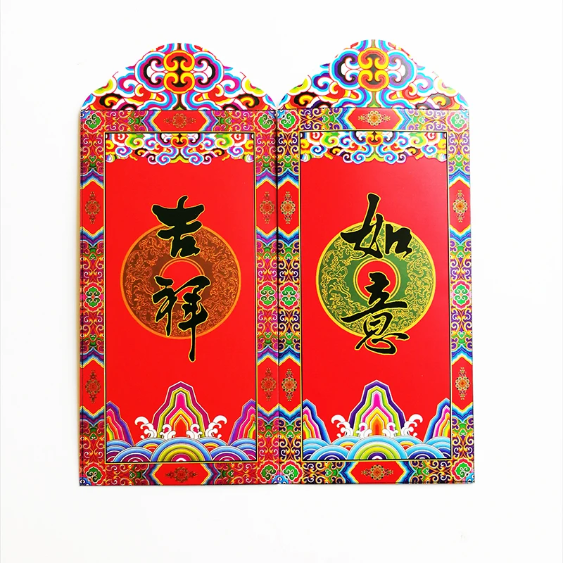 8 шт./компл. высокое качество красные конверты китайский подарок на Новый год