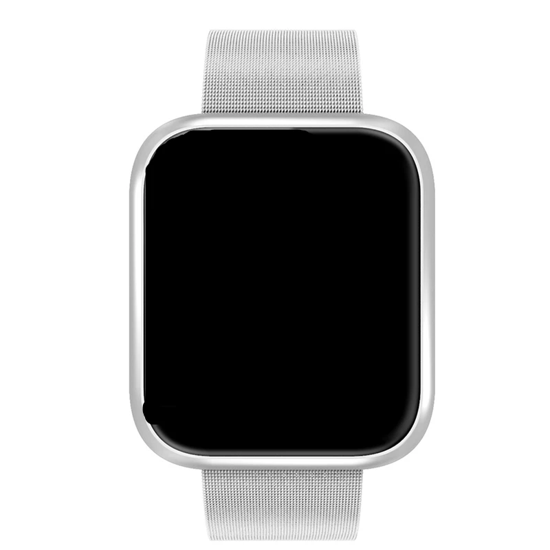 silver steel Новые смарт-часы, Android, датчик сна, шагомер сердечного ритма, модные спортивные фитнес-умные часы для женщин и мужчин, для XIAOMI, HuaWei, Iphone - Цвет: silver steel