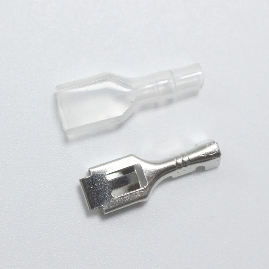 100 шт. силиконовый чехол для 6 3 мм медный мужской и женский обжимный терминал