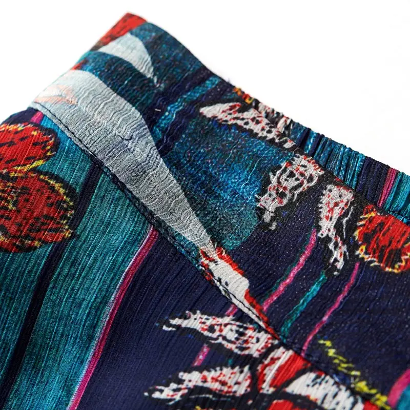 Женская длинная юбка с цветочным принтом ARTKA разноцветная трапециевидная