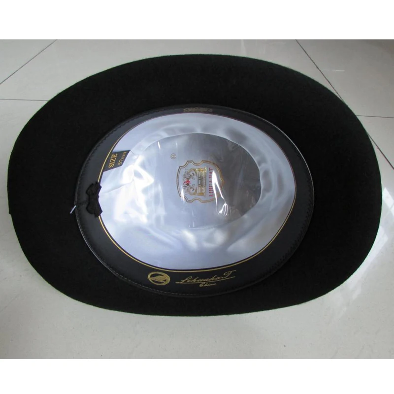 LIHUA брендовая модная шляпа для вечеринки из 100% шерсти Мужские фетровые шляпы