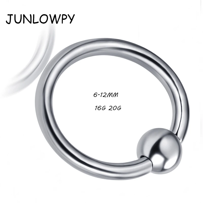 JUNLOWPY невыпадающее кольцо для носа 16 г/18 г 50 шт./лот губ бровей из нержавеющей стали