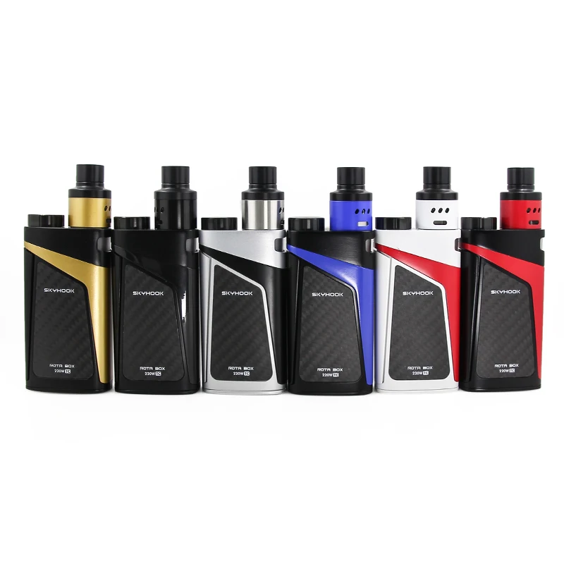 Оригинальный Smok Skyhook RDTA коробка мод комплект 220 Вт с 9 мл емкость танк электронная