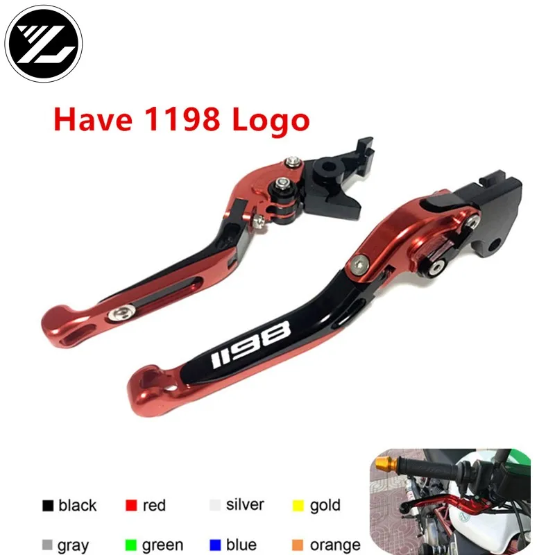 Имеют логотип 1198 для Ducati 1198/S/R 2009 2011 мотоциклетные регулируемые складные