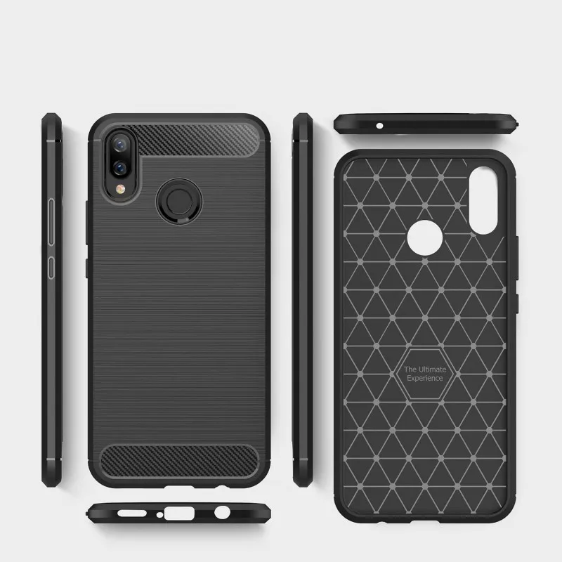 Чехол для Huawei P Smart Plus Nova 3i 3 чехол из углеродного волокна Силиконовый
