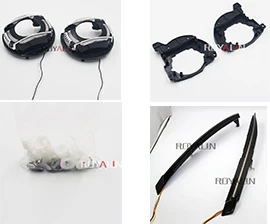 With LED strips Светодиодный фонарь ROYALIN для VW Jetta MK6, ходовые огни с сигналом поворота, отражатель для дневного света Jetta A6, светодиодный, сделай сам - Цвет: With LED strips