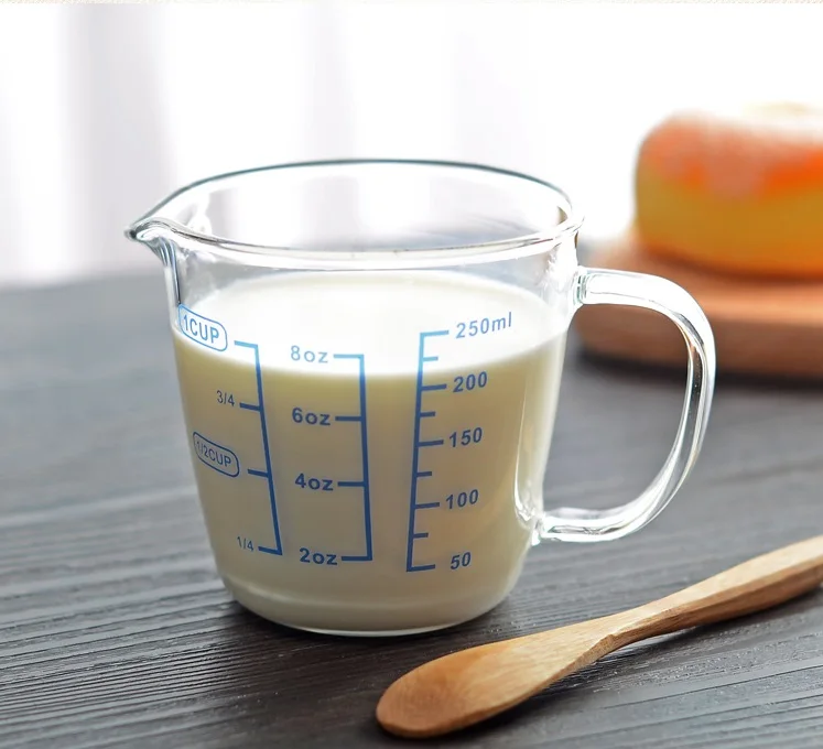 Стеклянная мерная чашка молочный кувшин для сливок сока чай эспрессо кофейная
