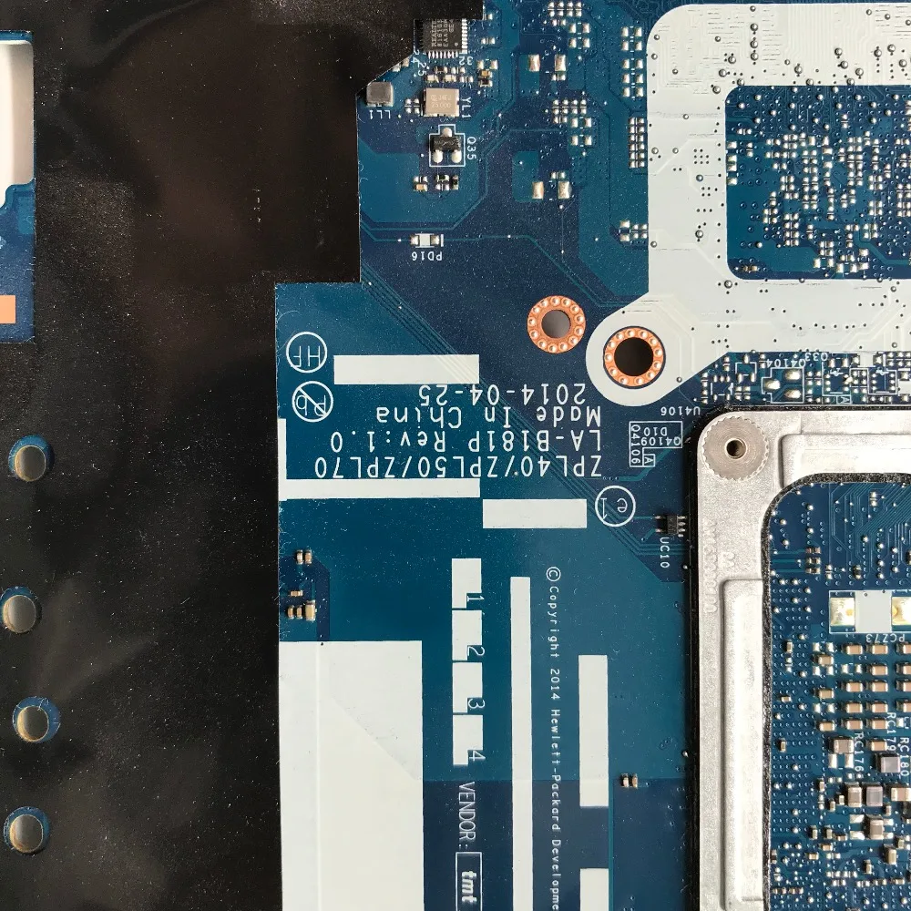 Материнская плата для ноутбука HP 450 G2 782951 601 501 001 LA B181P с процессором SR1EK i3 4005u MB 100%