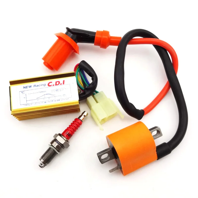 XLJOY гоночная катушка зажигания+ 6 pin AC CDI+ D8TC Свеча зажигания для 150cc 200cc 250cc Байк ATV Quad Мотоцикл