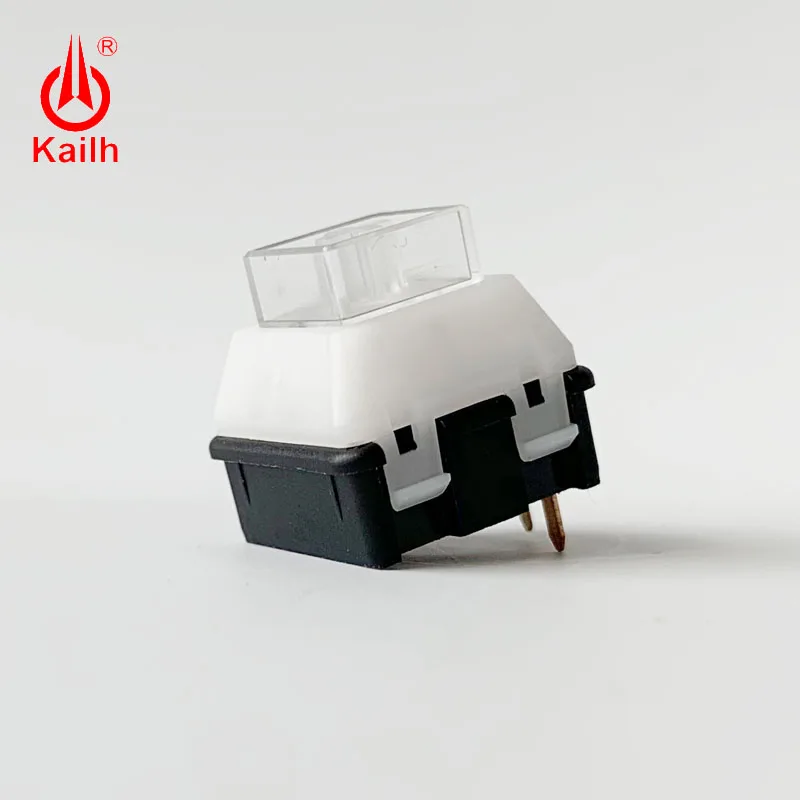 Transparent stem Kailh New Version Sun Switch diy gaming mechanical keyboard switch RGB/SMD centre lighting clicky hand feeling 10pcs - Цвет: Transparent stem