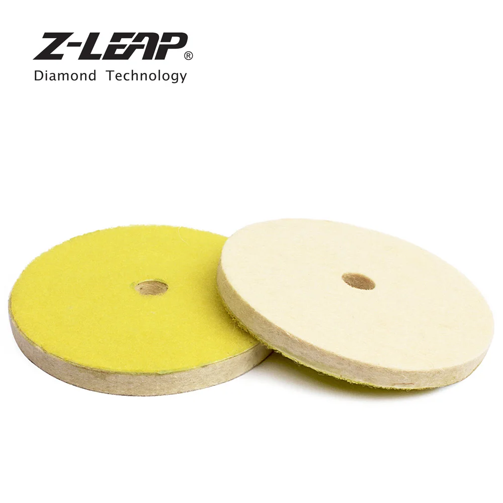 

Z-LEAP 5 Inch Polishing Buffing Wheel Wool Felting Pad 2pcs 125mm Wool Pads Polisher Grinding Buff Disc For Glass Jewelry Car