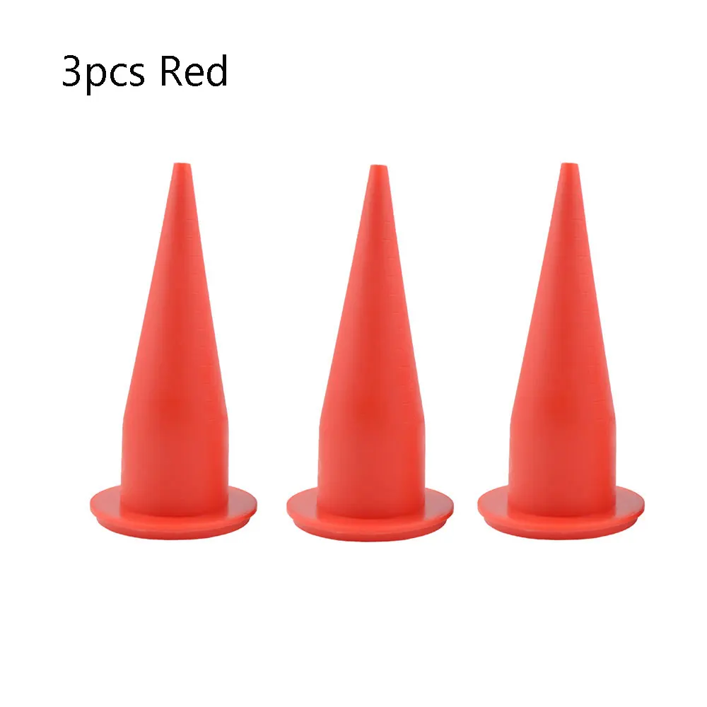 3pcs Red 3 шт. рыболовный Boilie пистолет красный желтый цвета Запасные насадки для рыбалки приманка для изготовления рыболовных аксессуаров - Цвет: 3pcs Red