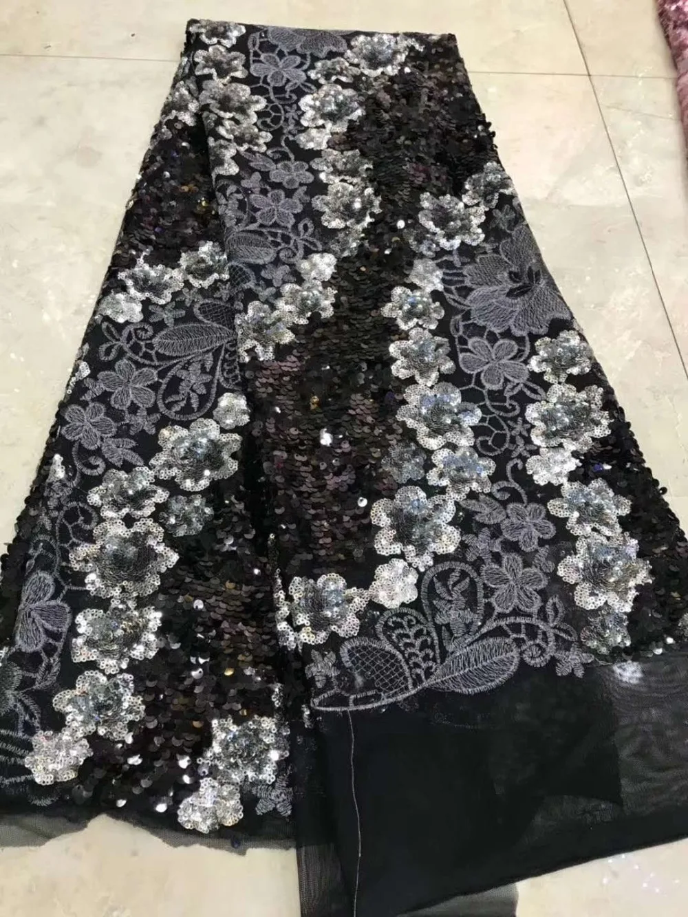 LASUI 1 y/1 lot 4 вида цветов хорошее качество 3D цветы блестки вышивка кружевная ткань