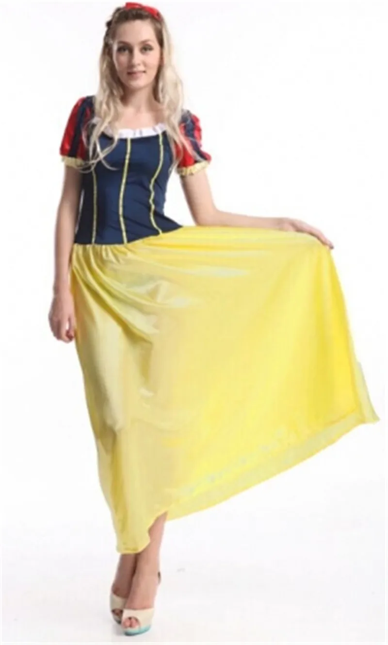 Xxxxxxl xxxxxl xxxxl взрослых костюм Белоснежки Для женщин Косплэй карнавальный на Хэллоуин платье сказка женский костюм наряд для вечеринки