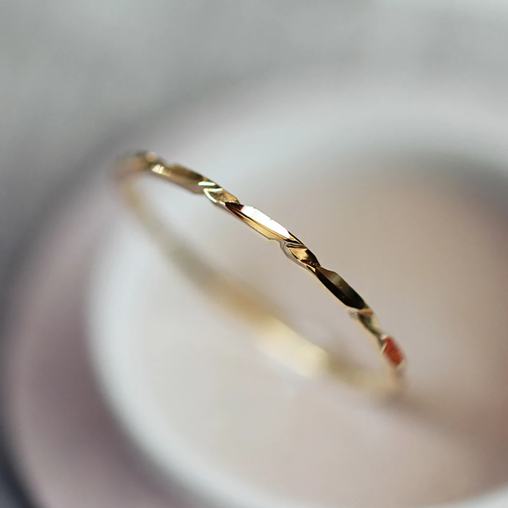 Корейские модные золотые кольца с покрытием гипоаллергенные гладкие простые для