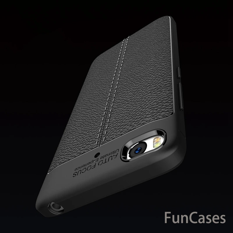 Мягкий ТПУ кожаный чехол из углеродного волокна для Xiaomi Mi5S противоударный