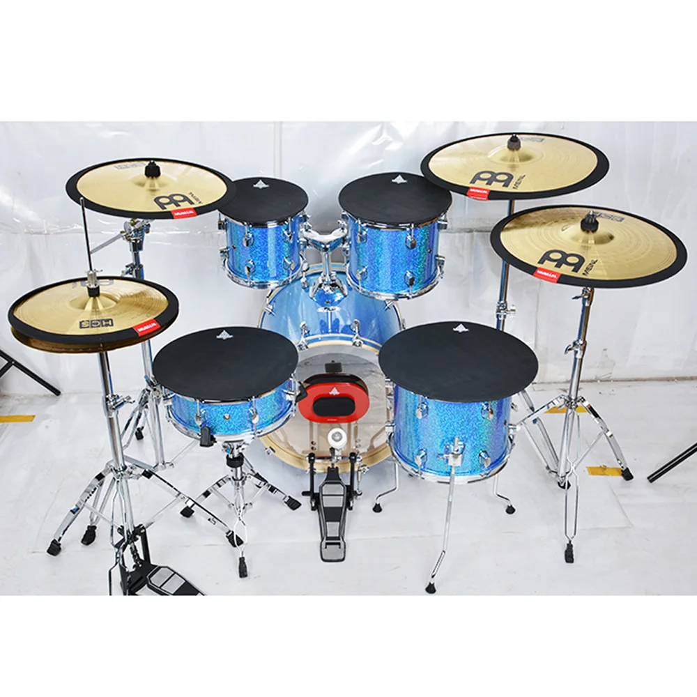 

MoonEmbassy Hi-hat Cymbal Mute Bass Drum Silencer Tom Drum Pad Drum Set Accessories