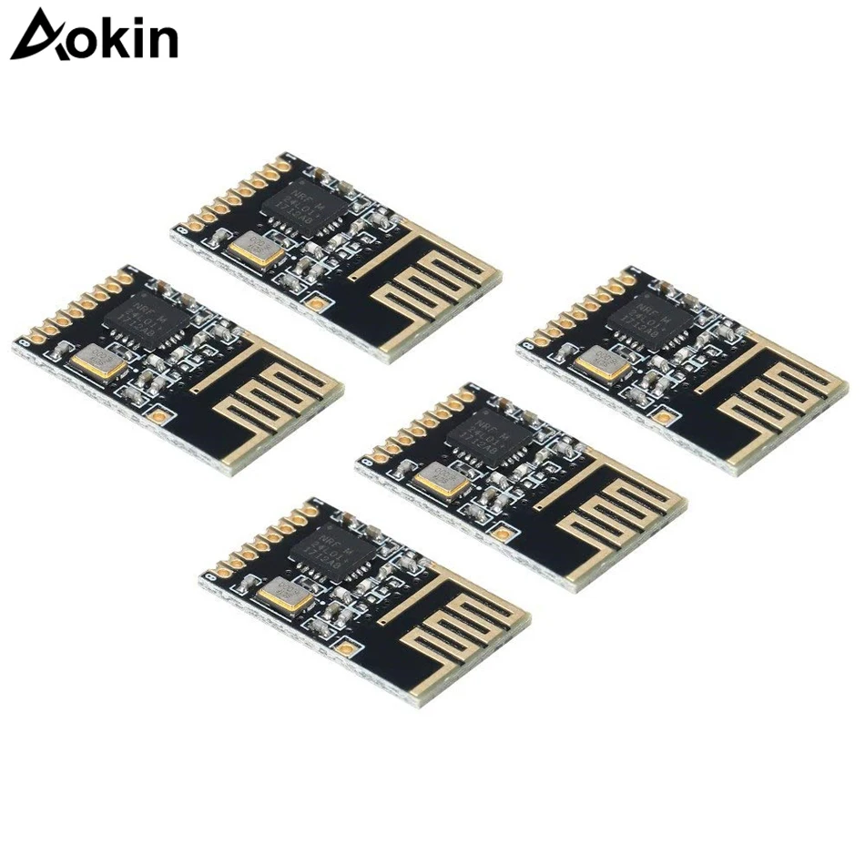 Модуль беспроводного приемопередатчика NRF24L01 + SMD 1 27 мм 2 4G модуль для Arduino 10 шт. |