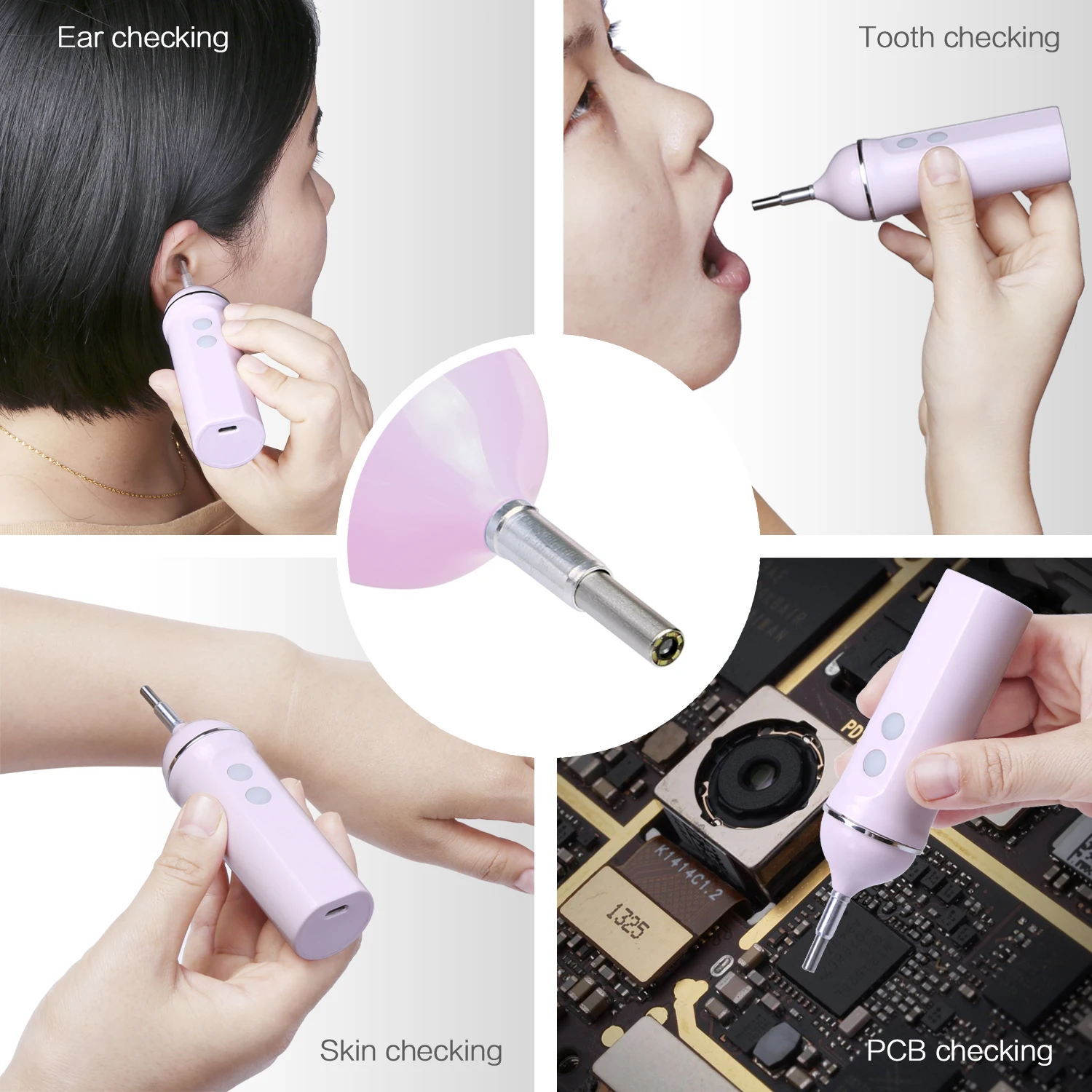 Мини Wifi эндоскоп камера 720P Чистка ушей Otoscope интегрированные беспроводные